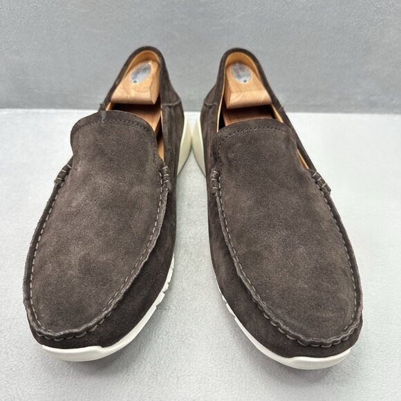 OluKai‎ KA\'A Loafer Mens Size 11.5 Loafers Brown Leather Suede Slip-On Shoes NEW main image 2